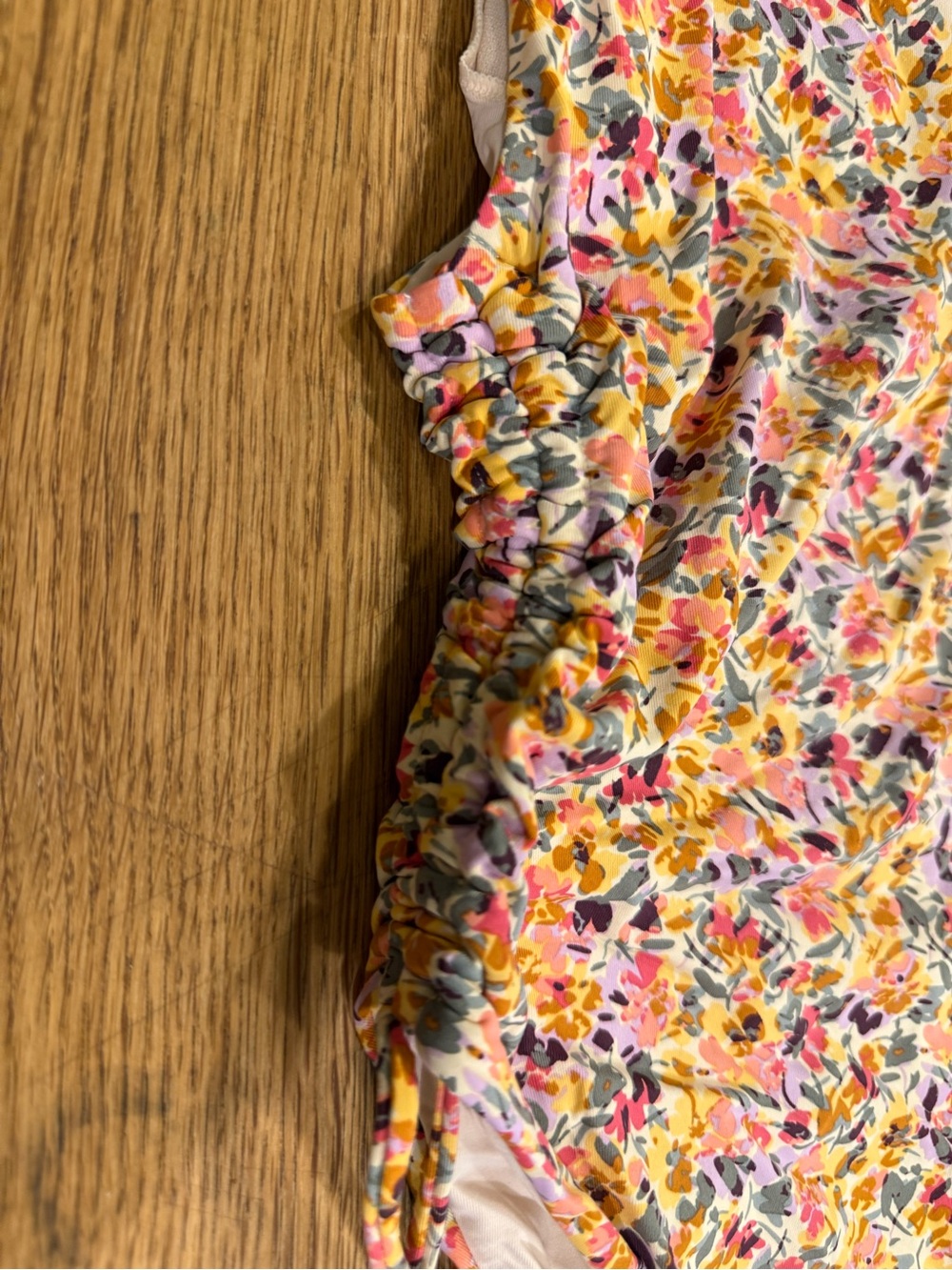 Roxy Pink Floral One-Piece Swimsuit - Picture 5 of 6